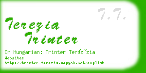 terezia trinter business card